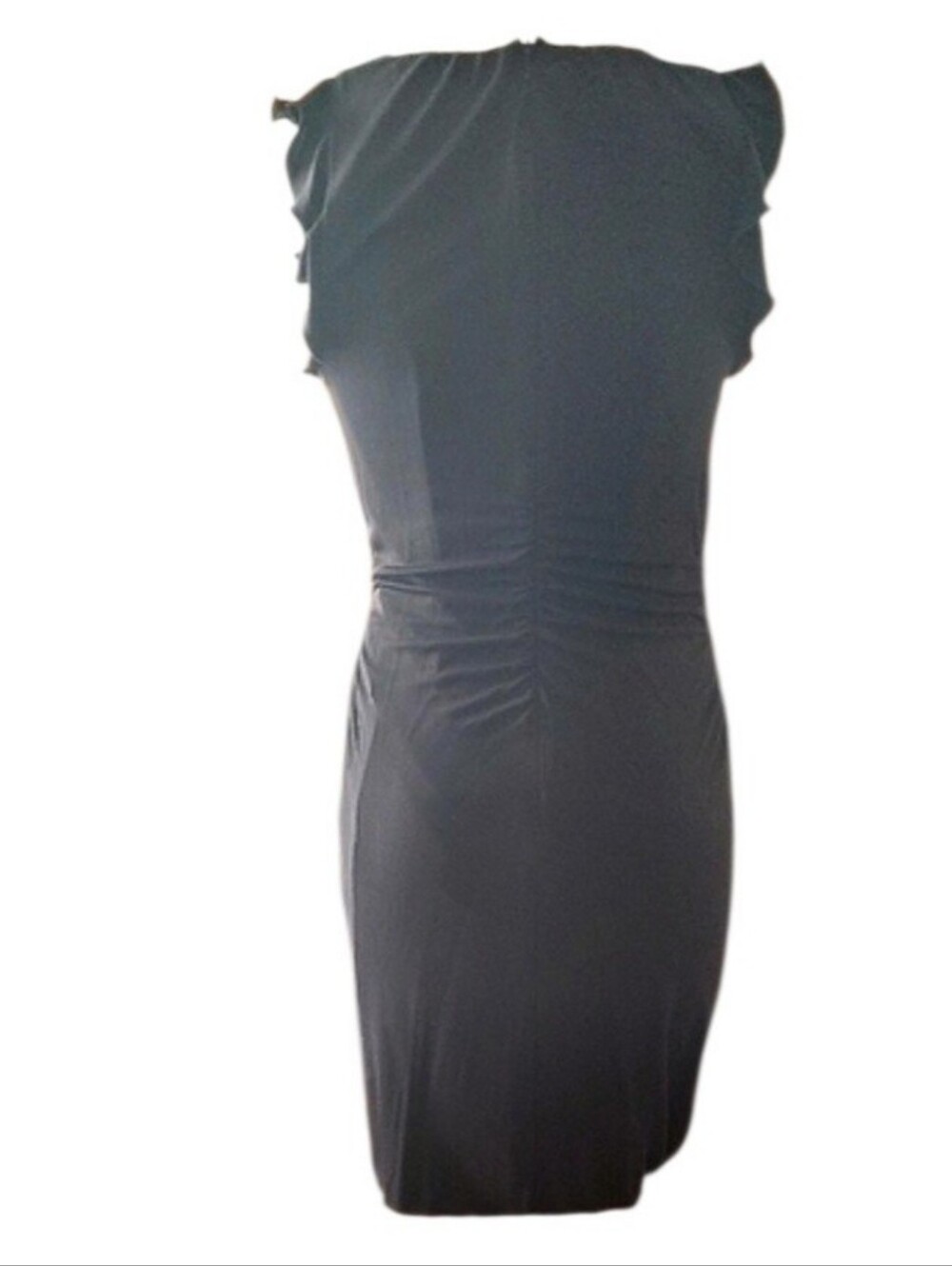 Moschino Cheap & Chic Black Ruched & Ruffled Dress. - Picture 3 of 3